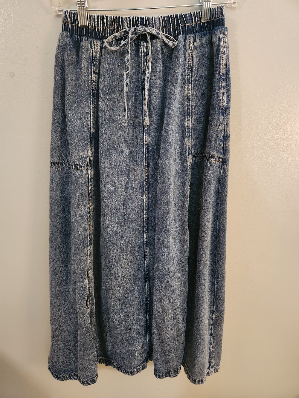 Blu Pepper- Classic Denim Flared Maxi Skirt. NWOT. - Picture 9 of 12